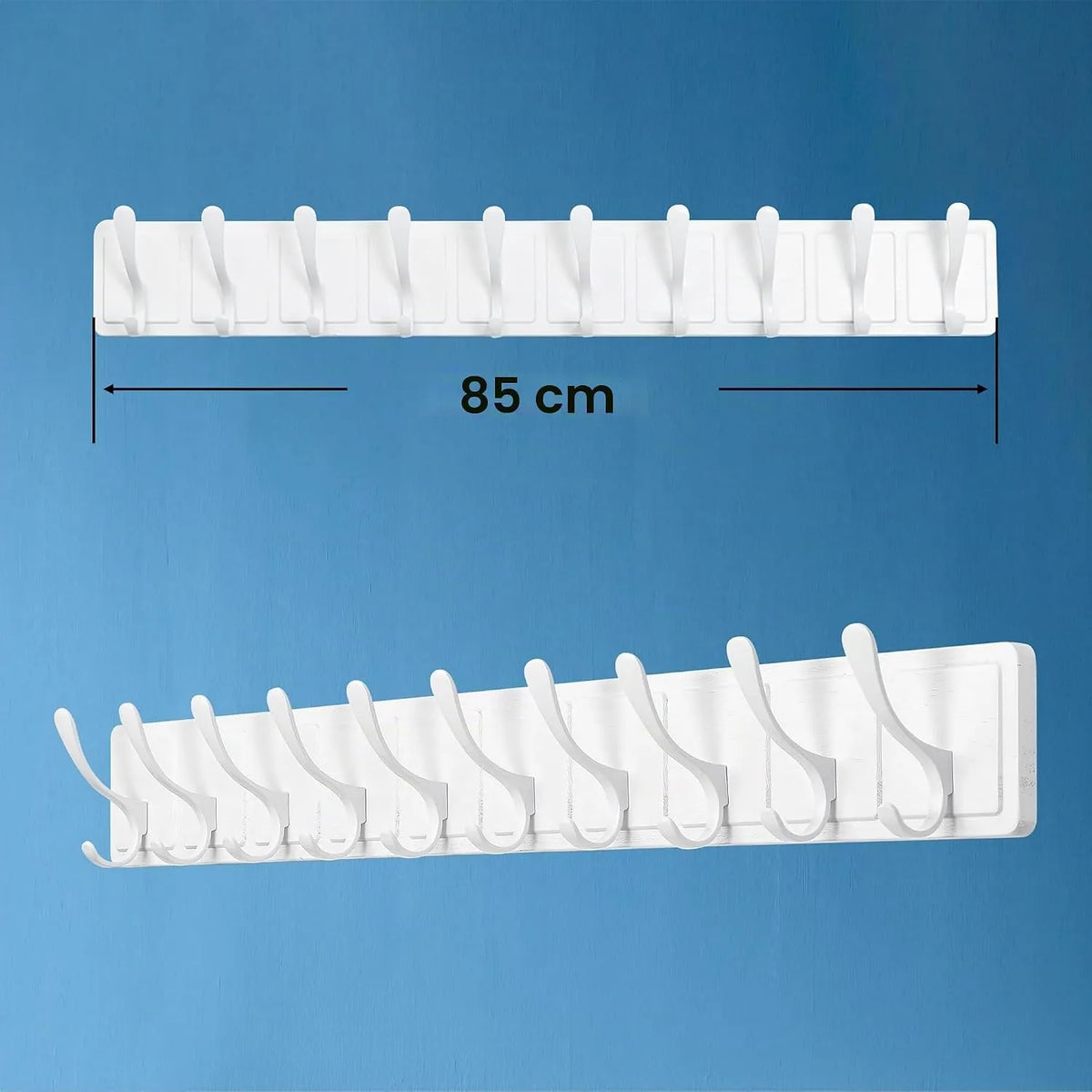Stenski Obešalnik za Oblačila Les 85 cm