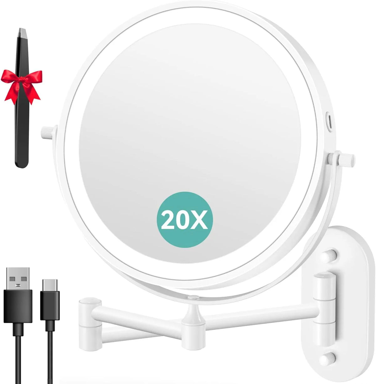 Stensko Kozmetično Ogledalo z Osvetlitvijo