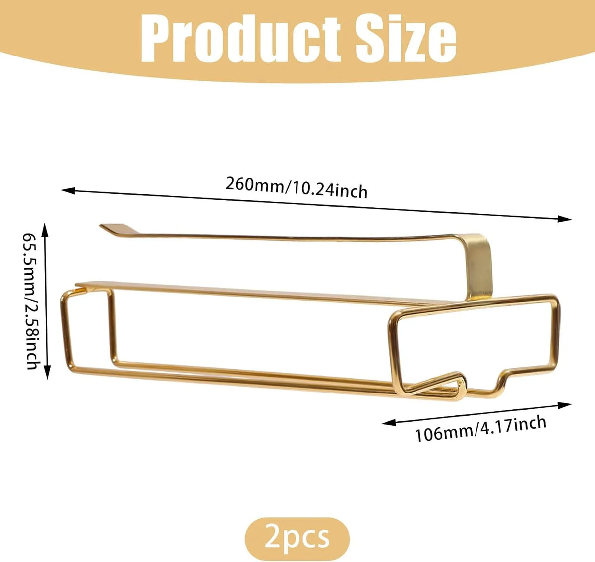 Stojalo za Vinske Kozarce pod Omarico 26 x 10,6 x 6,55 cm 2 Kosa