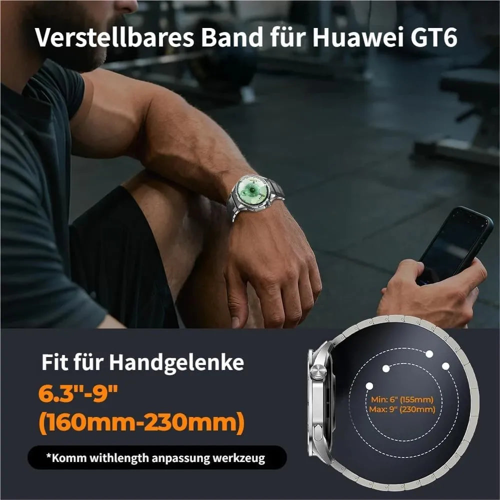 synsing Titanov Pašček za Huawei Watch GT6 46mm 22 mm