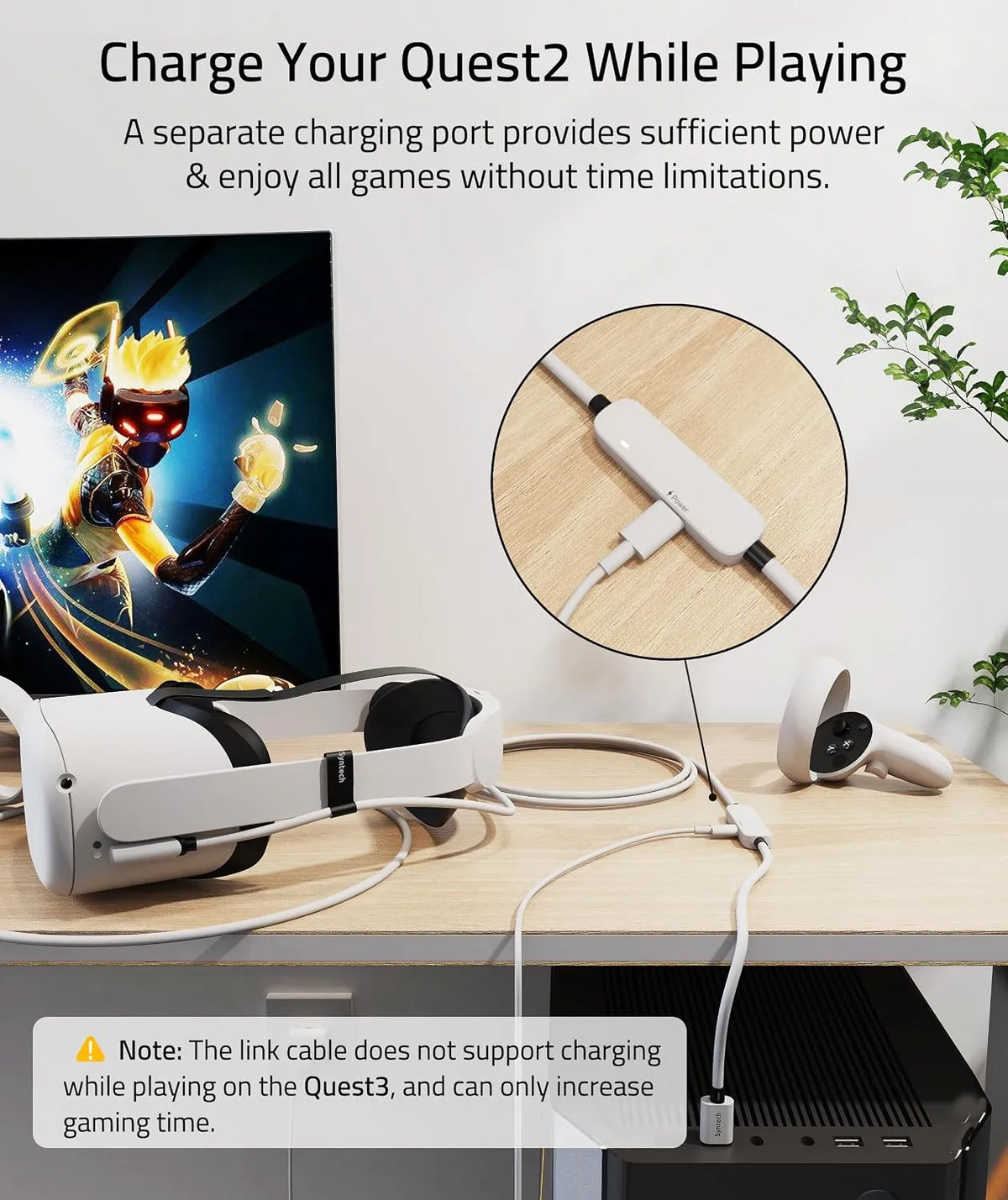 Syntech Link Kabel za VR Očala Quest 2 500 cm