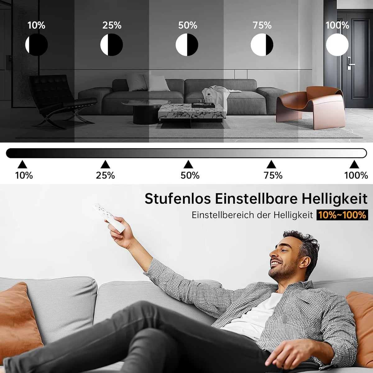 Taipow Zatemnilna LED Stropna Svetilka 30 cm