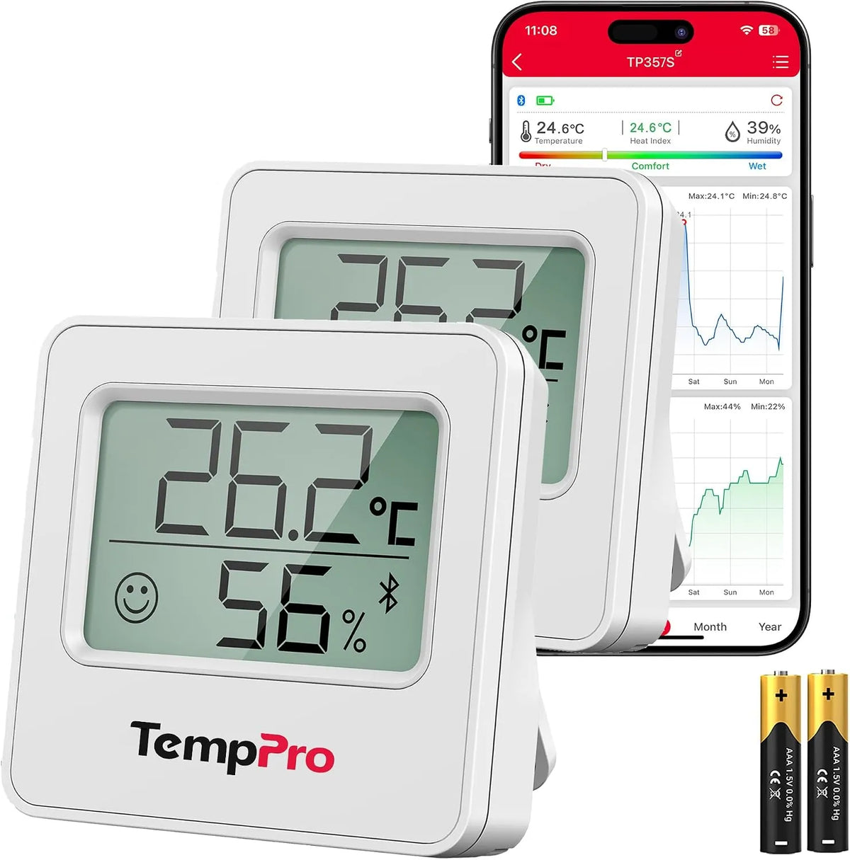 ThermoPro Brezžični Bluetooth Termo-Higrometer