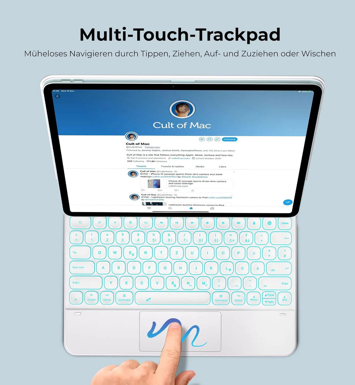 Tipkovnica Za iPad Air 13 Inch in iPad Pro 12.9 Inch