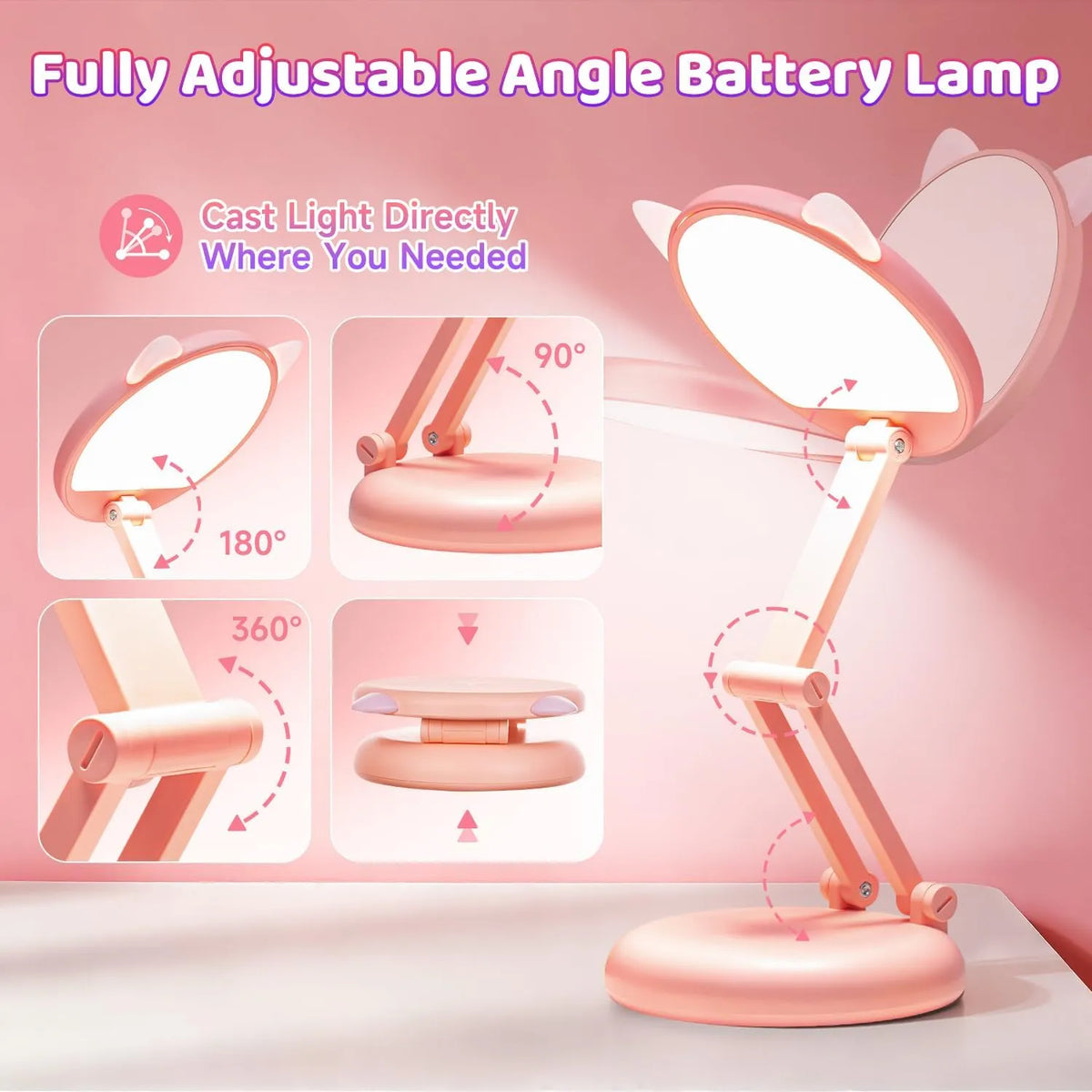 TK CO.,Ltd Otroška Namizna LED Svetilka 16 x 7 x 16 cm