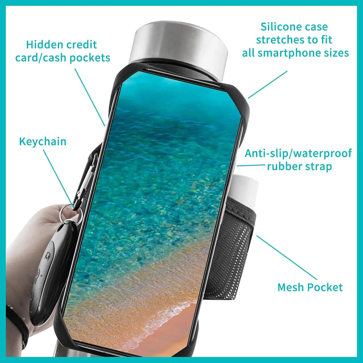 Trak za Steklenico z Držalom za Telefon