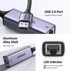 UGREEN USB v Ethernet Mrežni Adapter 1 Kos
