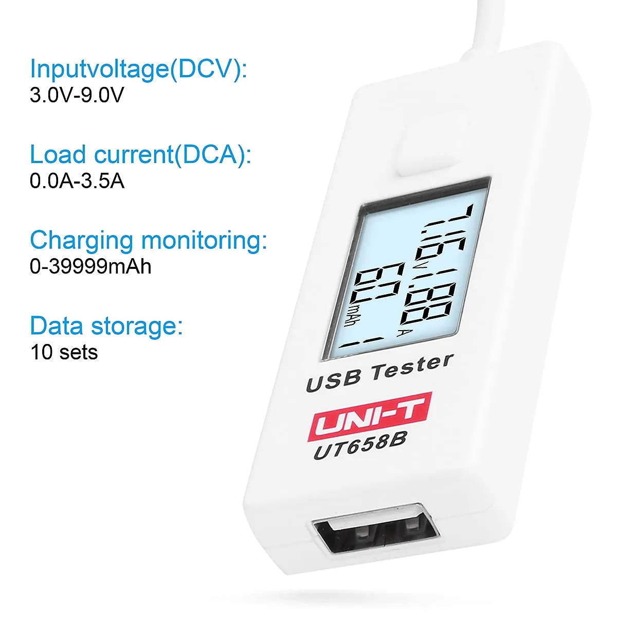 UNI-T USB Tester Napetosti in Toka 8,4 x 2,9 x 1,2 cm