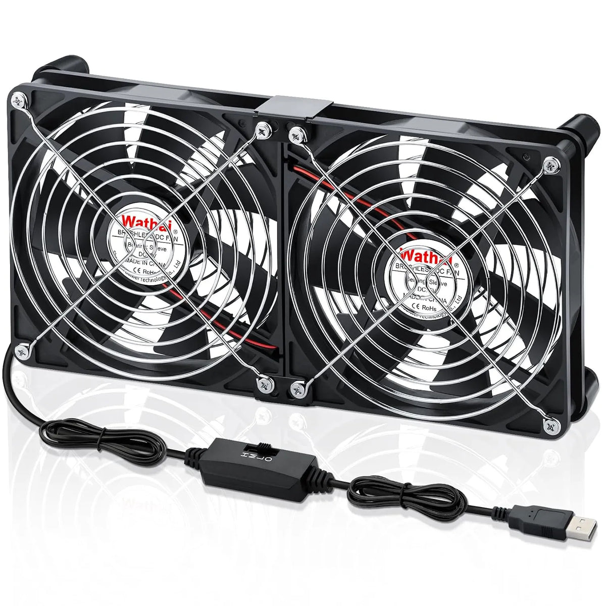USB Ventilator 2-v-1 14 cm