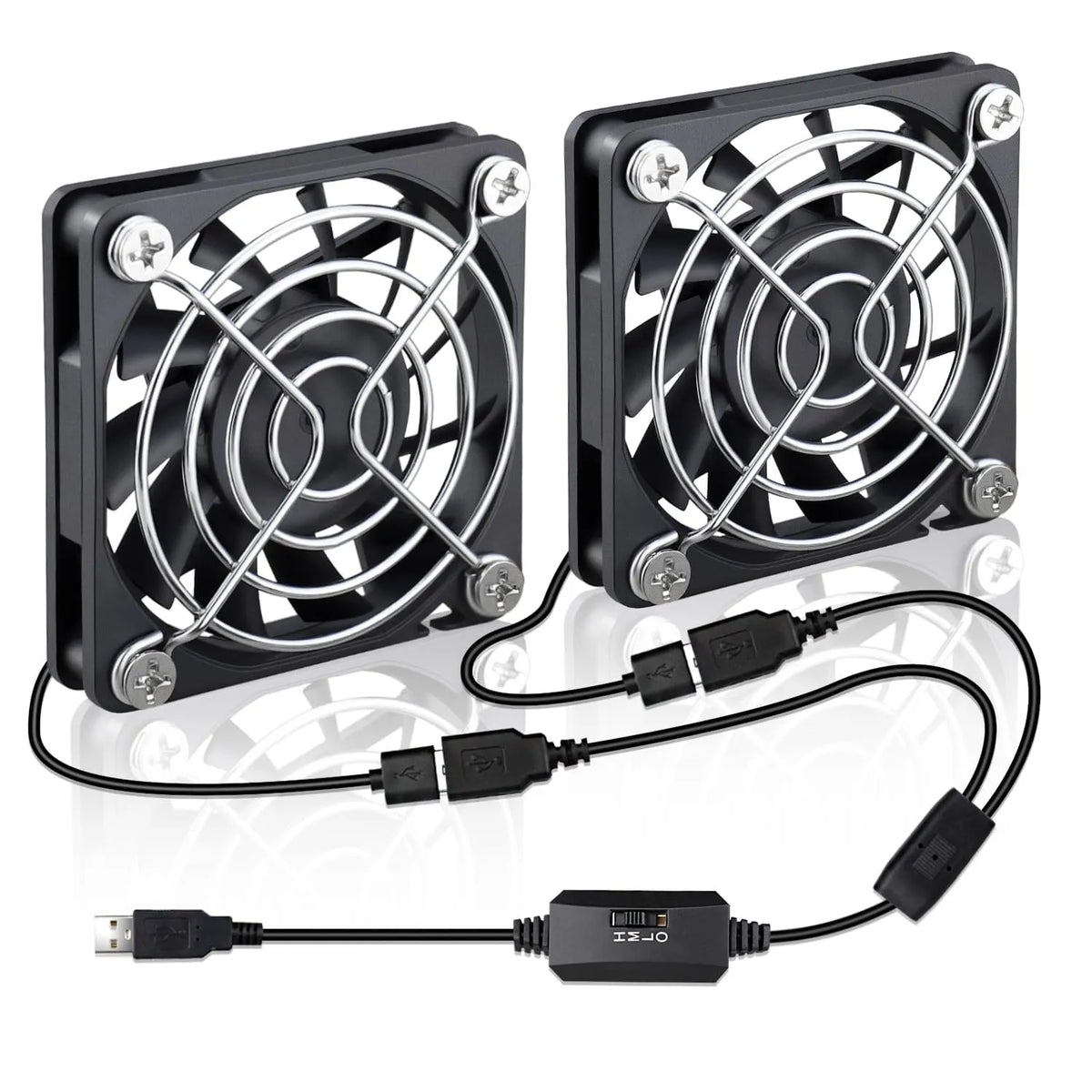 USB Ventilator za Hlajenje 6 x 1 cm 2 Kosa