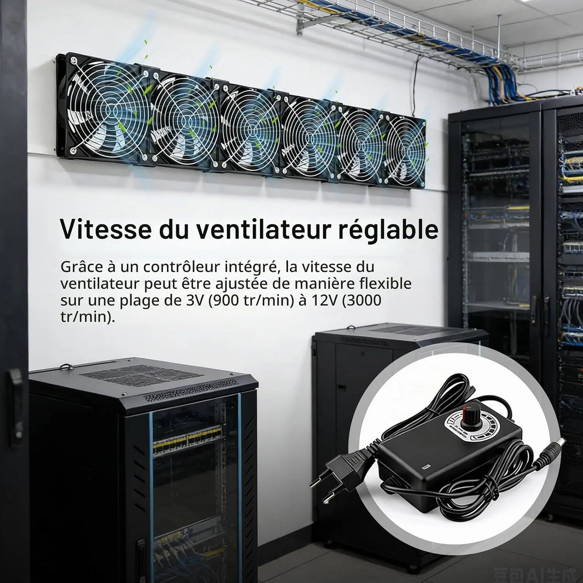 Ventilatorji Za Ohišje 120 mm Z Regulatorjem Hitrosti