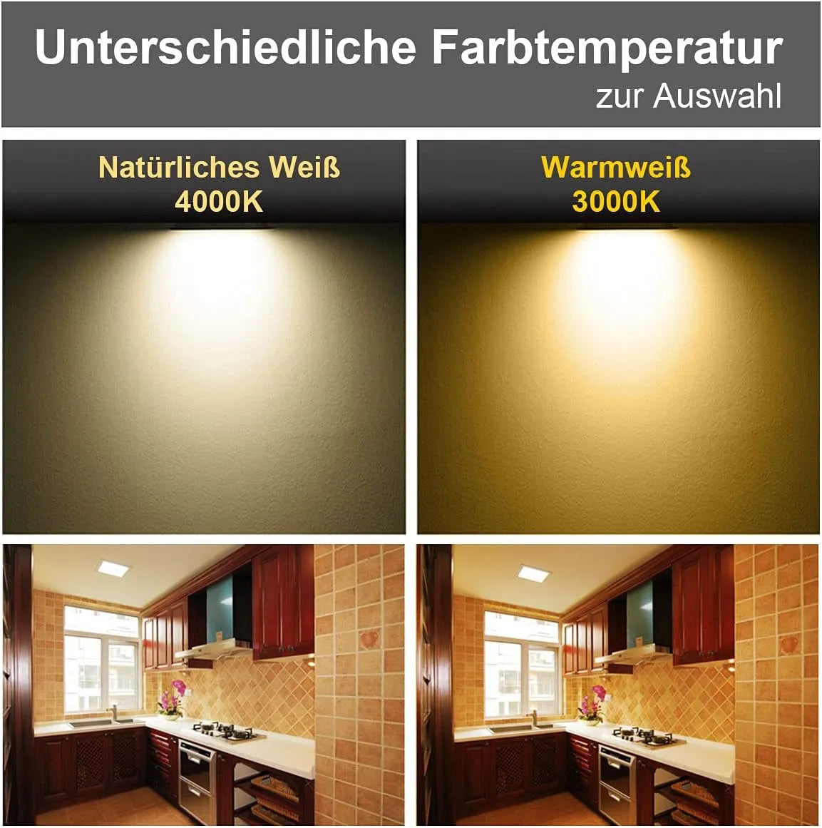 Vgradna Kvadratna LED Panelna Svetilka 9W 12,5x12,5 cm 5 Kosov