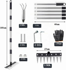 Vrtne Grablje za Plevel z Dolgim Ročajem 185 cm