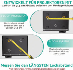 WALI Stropni Nosilec za Projektor 33-54 cm