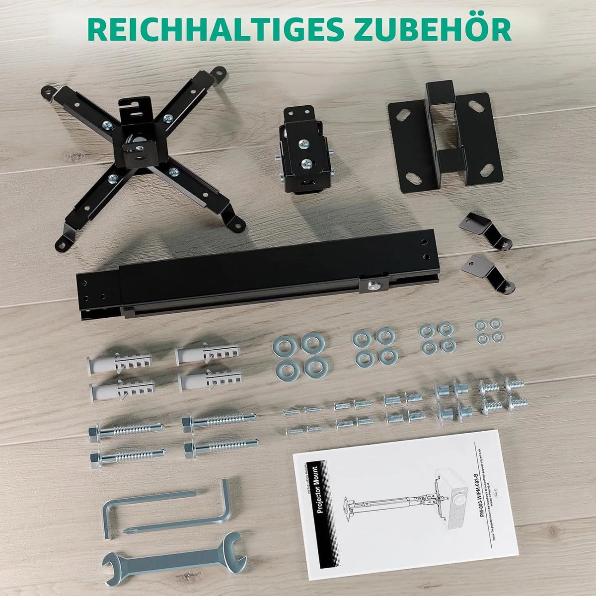 WALI Stropni Nosilec za Projektor 33-54 cm