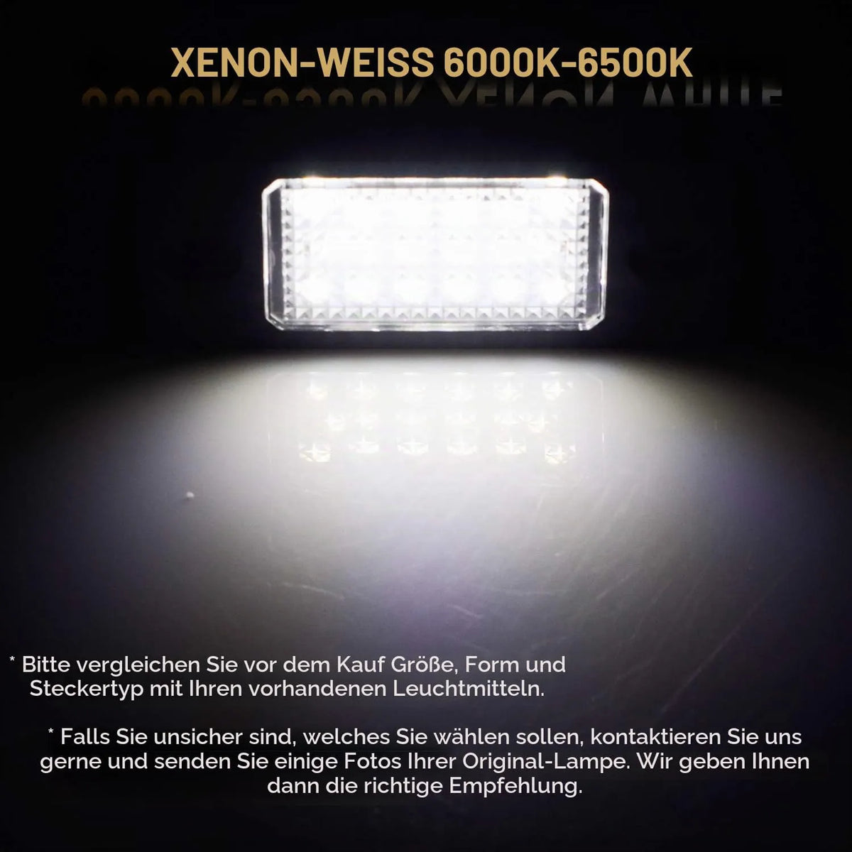 WinPower 2-delni Set LED Osvetlitev za Registrsko Tablico