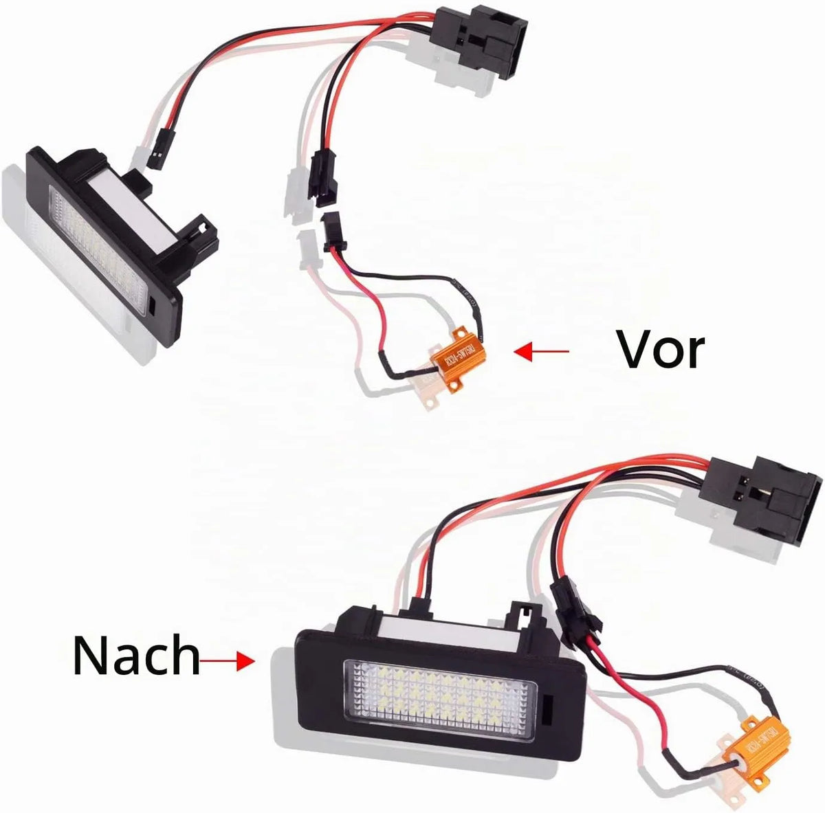 WinPower 2-delni Set LED Osvetlitev za Registrsko Tablico