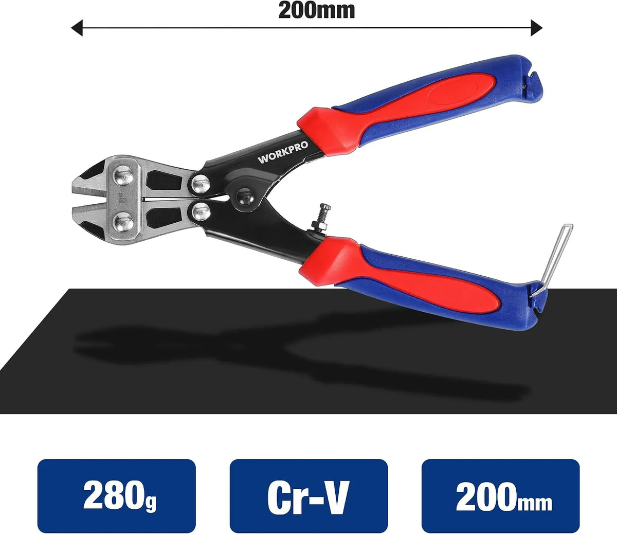WORKPRO Mini Škarje za Vijake in Žico 20 cm