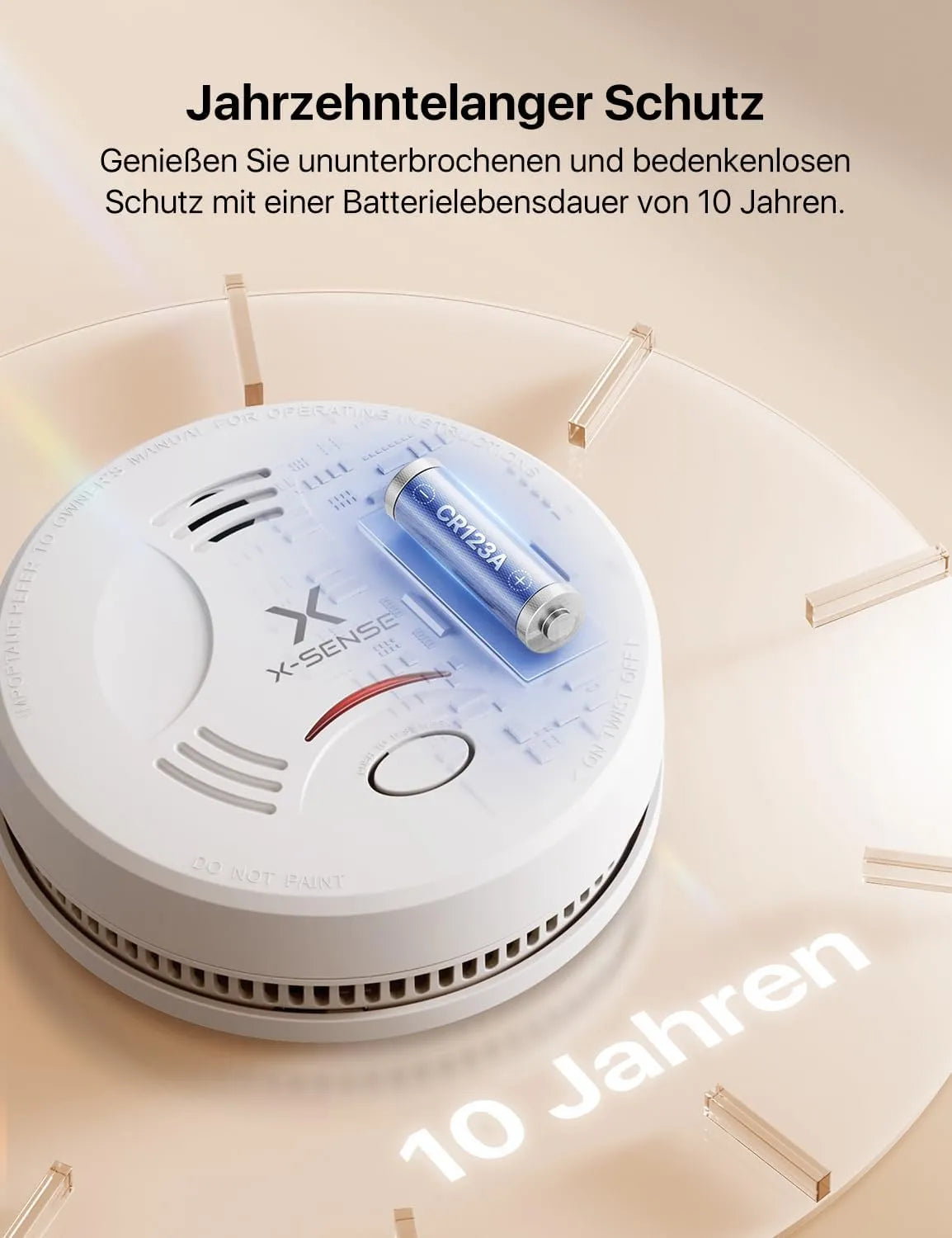 X-Sense Dimni Alarm 12,2 x 12,2 cm