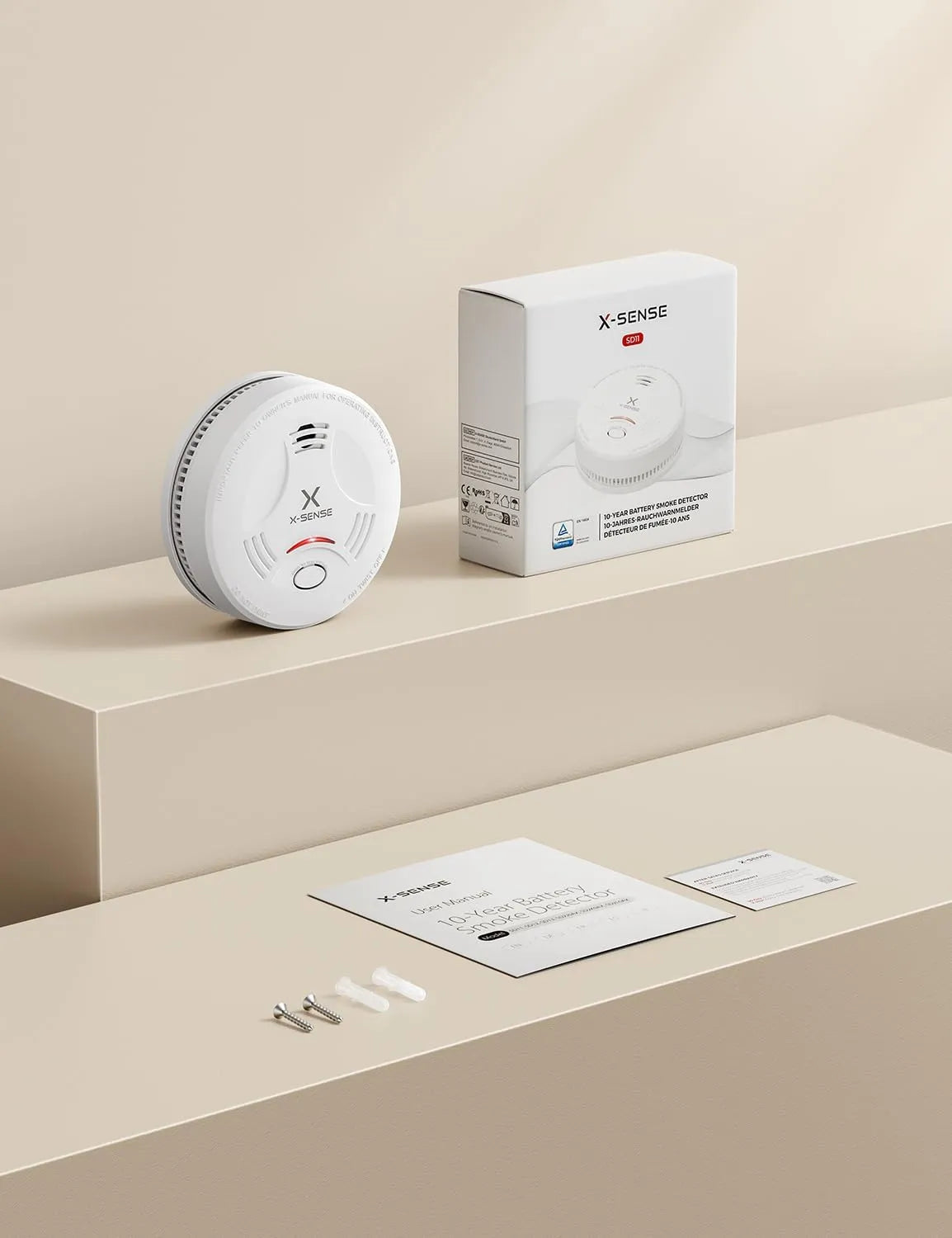 X-Sense Dimni Alarm 12,2 x 12,2 cm