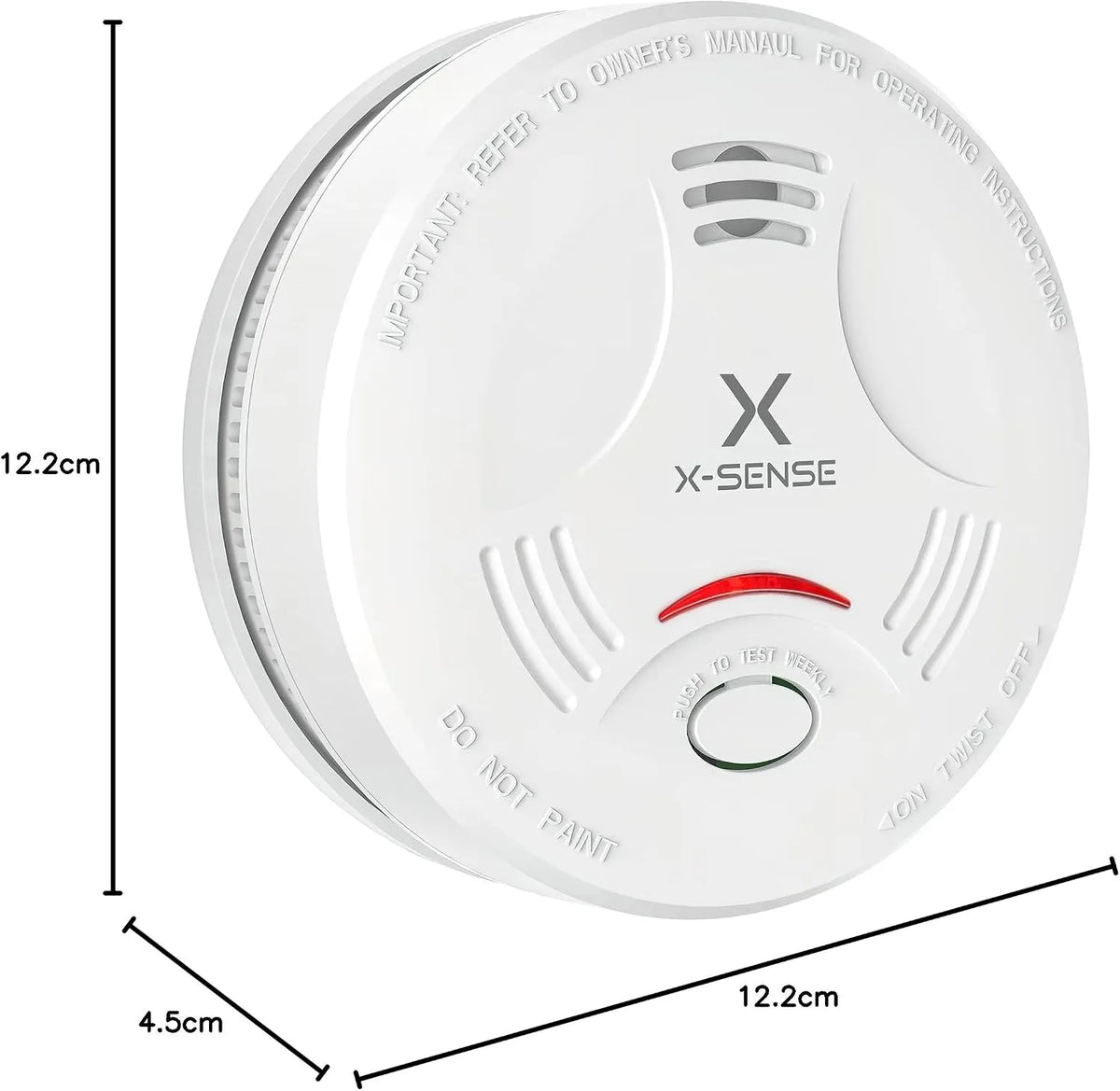 X-Sense Dimni Alarm 12,2 x 12,2 cm
