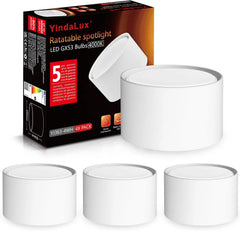 YindaLux Nadgradni LED Stropni Reflektor 8,4 x 5 cm 4 Kosi
