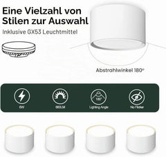 YindaLux Nadgradni LED Stropni Reflektor 8,4 x 5 cm 4 Kosi