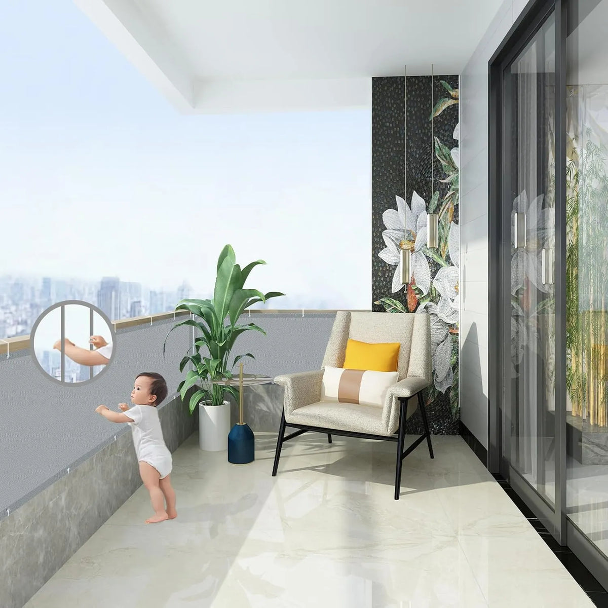 Zastirka za Balkon 90 x 300 cm