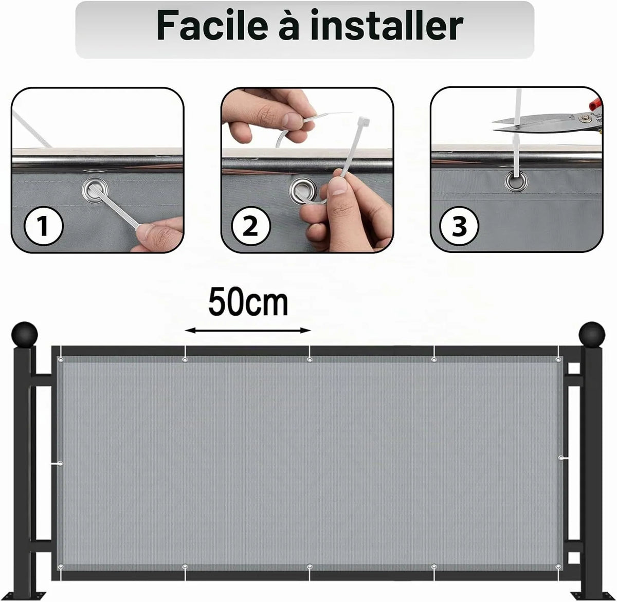 Zastirka za Balkon 90 x 300 cm