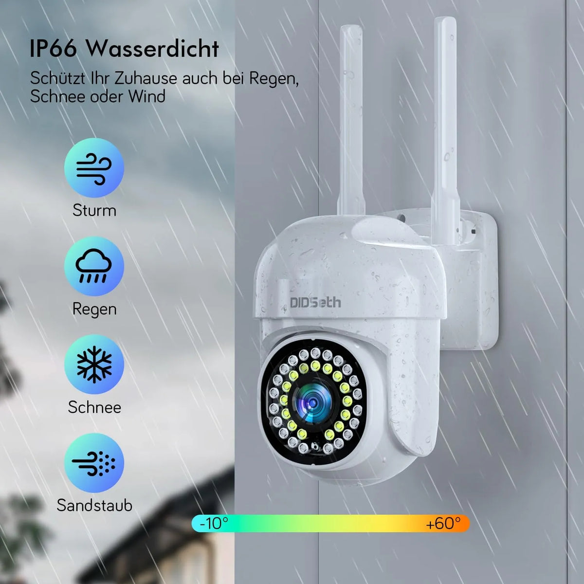 Zunanja Nadzorna Kamera Wi-Fi 2K PTZ 2 Kos